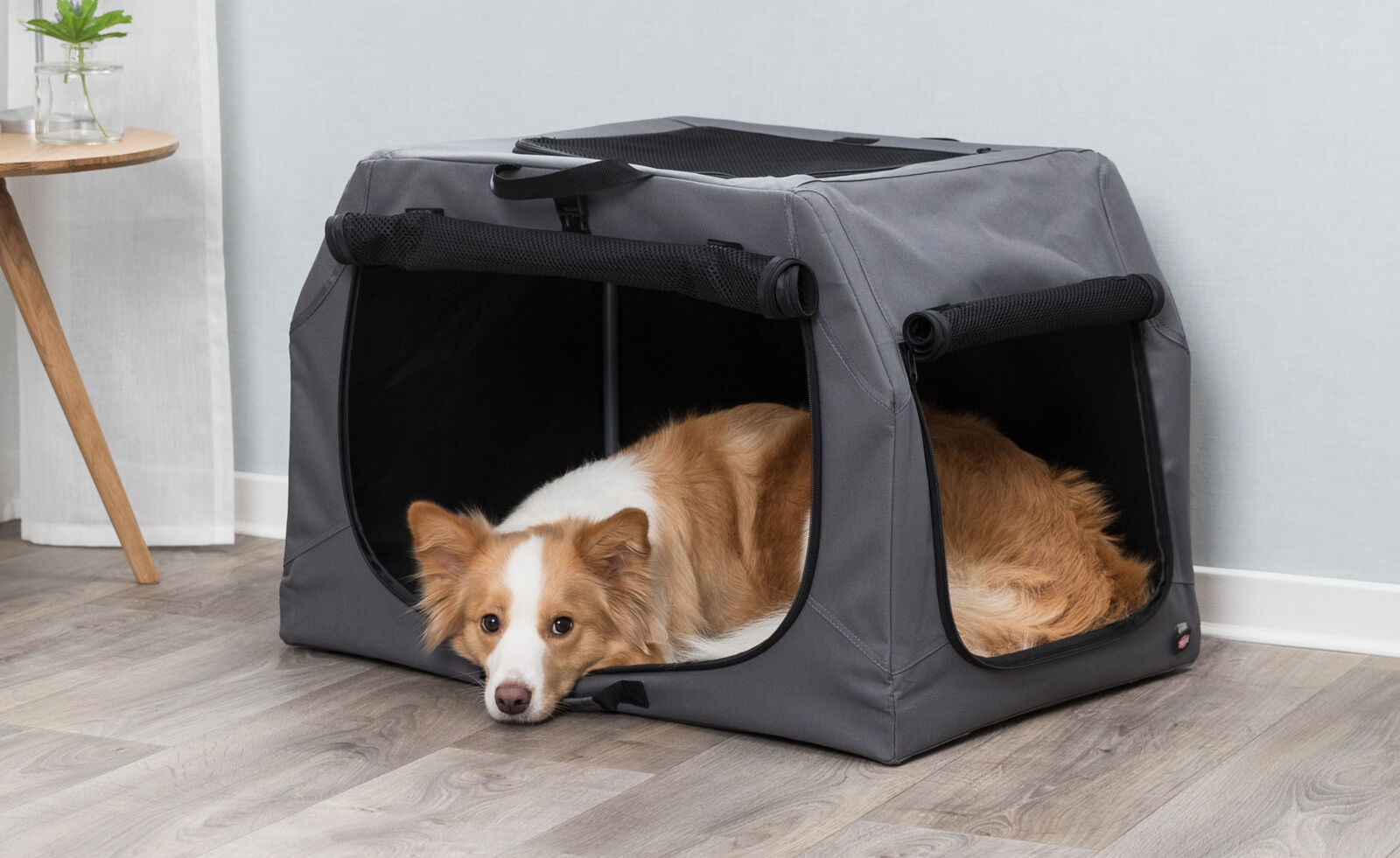 Soft Kennel Easy, S-M: 71×49×51cm, gris S-M: 71×49×51cm Soft Kennel Easy, S-M: 71×49×51cm, gris S-M: 71×49×51cm