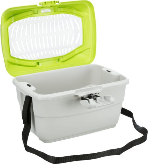 Traveller Mini-Capri, gris clair/vert 40x30x22cm