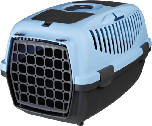 Box de transport Capri 2, gris foncé/bleu XS-S: 37×34×55cm