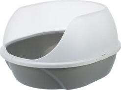 Alternative view of Bac à litière Simao, haut rebord, 48×30×58cm, gris