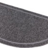 Vorleger für Ka'toil., halbrund, PVC, anthrazit