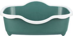 Alternative view of Bac à litière Davio, avec rebord, 56×26×39 cm, vert/blanc