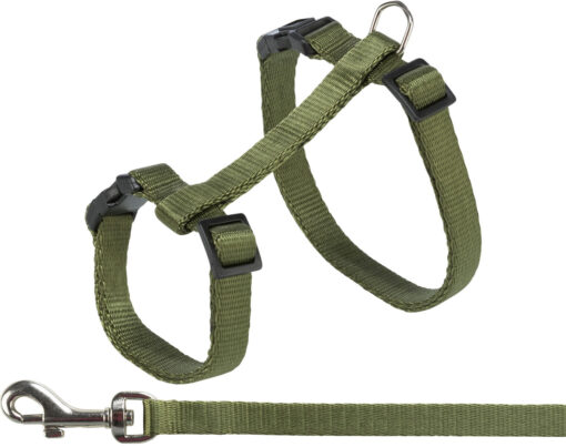 Katzengeschirr mit Leine, 27-45 cm/10 mm, 1,20 m