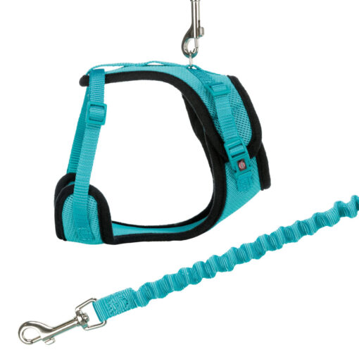 Mesh Y-Geschirr, Katze, mit elastischer Leine, 39-60cm/10mm,