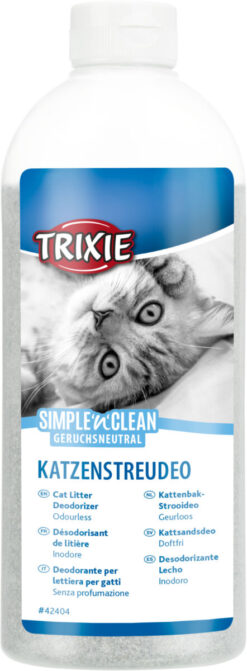 Simple'n'Clean Désod. de litière, charbon actif, 750 g