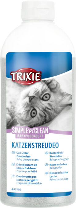 Fresh'n'Easy Katzenstreudeo, Babypuderduft, 750 g