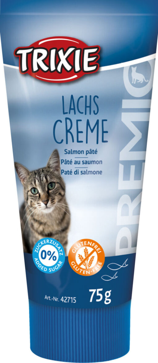 Premio pâté au saumon, pour chats, 75g nur per VE 12Stk.