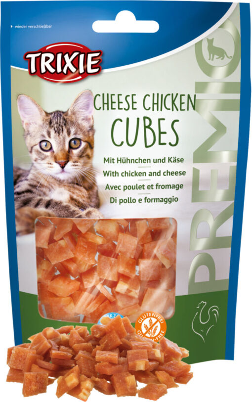 Premio Cheese Chicken Cubes,poulet av. fromage, 50g nur per VE 6Stk.