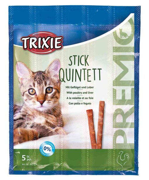 PREMIO Quadro-Sticks, volaille/foie, 4×5 g nur per VE 24Stk.