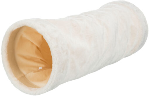Crunch tunnel en peluche, 60 cm, beige ø 22cm