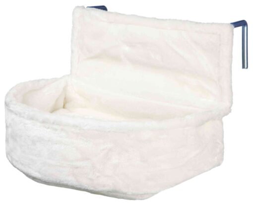 Kuschelsack für Heizkörper, Plüsch, weiss 45×13×33cm