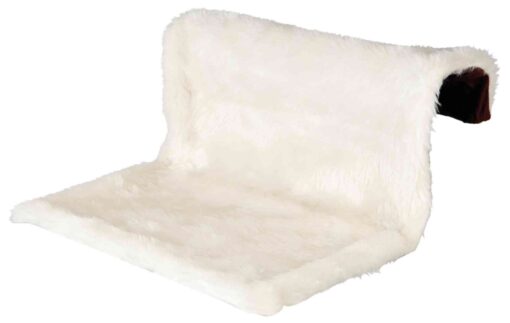 Liegemulde für Heizköper, Plüsch/Velours ,creme/braun 45×26×31cm