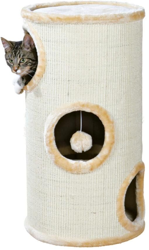 Cat Tower avec sisal, beige ø37x70cm