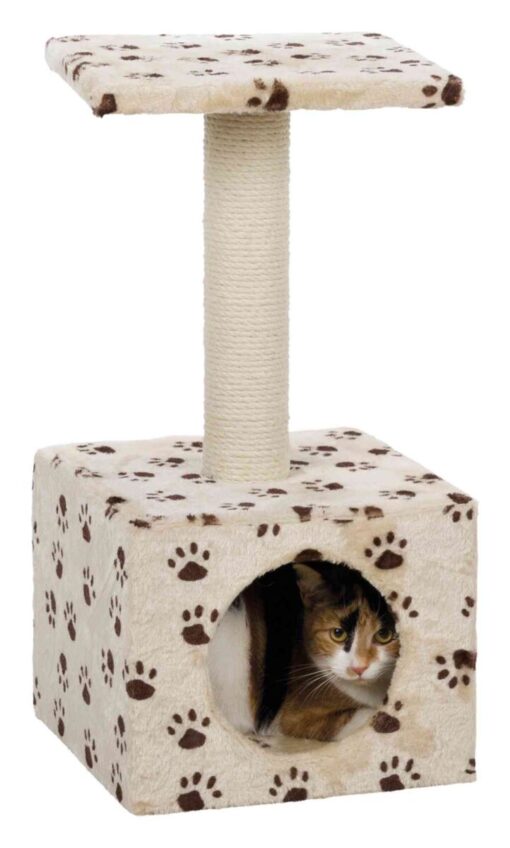 Kratzbaum "Zamora", beige mit Pfoten 61cm