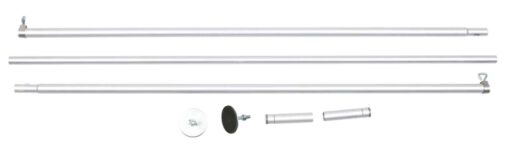 Netz-Spannstangen-Set, Alum. 1.28-3.20m