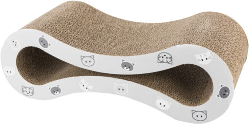 Griffoir vague Mimi, 48×16×22cm, gris