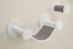 Alternative view of Set mural, en peluche, 4 pièces, blanc/gris