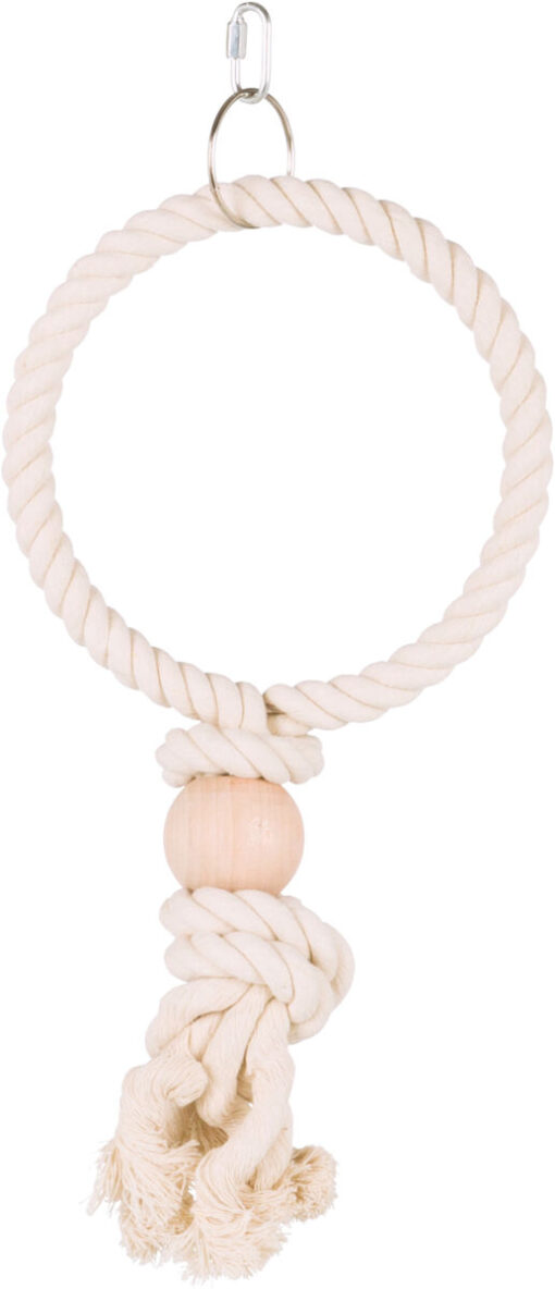Anneaux de laine a.boule en bois ø16cm