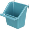 Mangeoire avec support métal, en plastique, 80ml/6×6cm