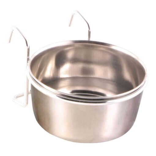 Edelstahlnapf mit Halter ø9.5cm, 0.3l