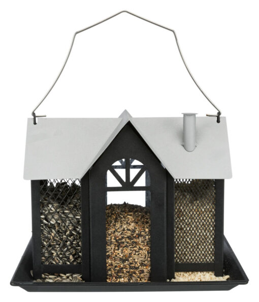 Futterhaus Villa, 2.000ml,schwarz 26×19×19cm