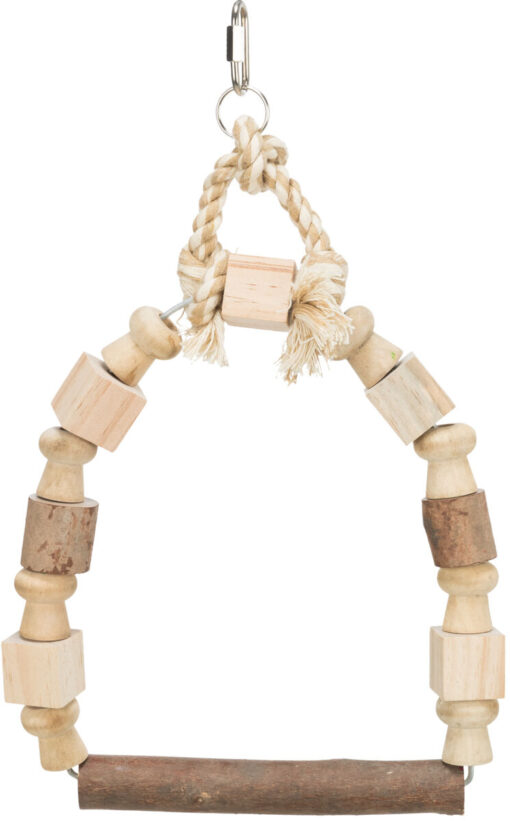 Bogenschaukel m. bunten Holzklötzen 20.5x29cm