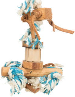 Alternative view of Holzspielzeug mit Lederbändern, 35cm