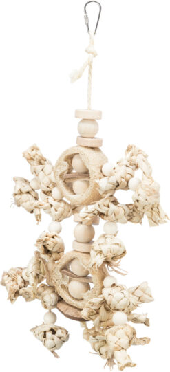 Alternative view of Jouet naturel, feuilles de bananier/bois/luffa, 42 cm