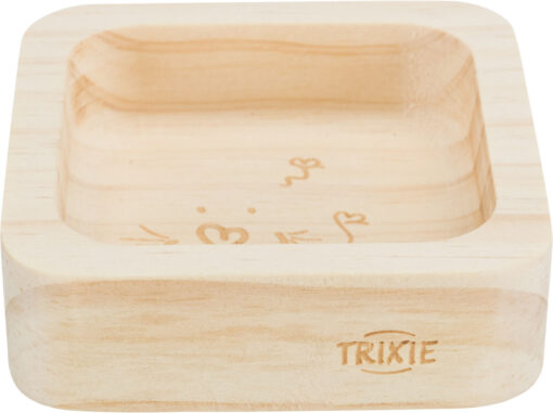 Gamelle, en bois, 60 ml/8×8cm 60 ml/8×8cm