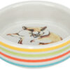 Ecuelle céram.p. hamsters, 80ml,multic./crème