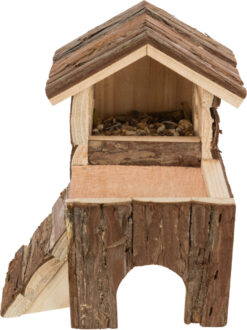 Alternative view of 'Bjork' Blockhaus f. Hamster, Nat.holz
