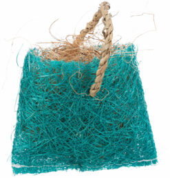 Alternative view of Snack Tasche mit Kokosfasern, Sisal, 10×13cm, blau