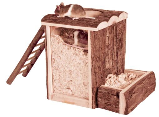 Maisonette p. souris, 20.5x16x20cm 20x20x16cm / Mäuse, Hamster