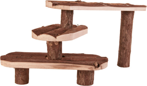 Escalier, en bois nat. 38x24cm