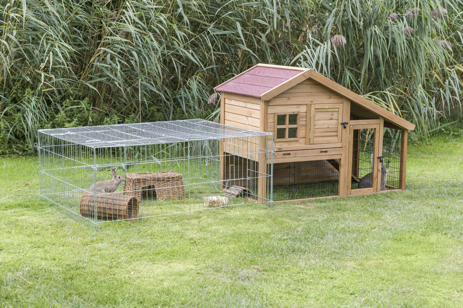 natura Kaninchenstall m.Freigeh.,151x107x80cm 2 Cartons natura Kaninchenstall m.Freigeh.,151x107x80cm 2 Cartons