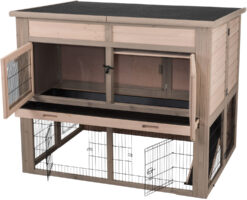 Alternative view of natura clapier XL avec isolation, 120 × 98 × 94 cm, gris