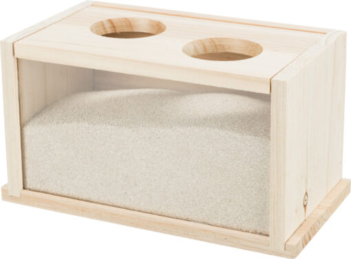 Sandbad, Mäuse/Hamster, Holz, 20×12×12cm