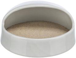 Alternative view of Sandbad, Hamster/Degus, Keramik, 20 × 10 × 16 cm, grau