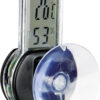 Thermo-/Hygrometer mit Saugnapf, digitale Anzeige
