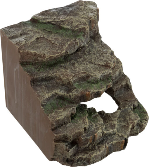 Eck-Felsen mit Höhle und Plattf. 19x17x17cm