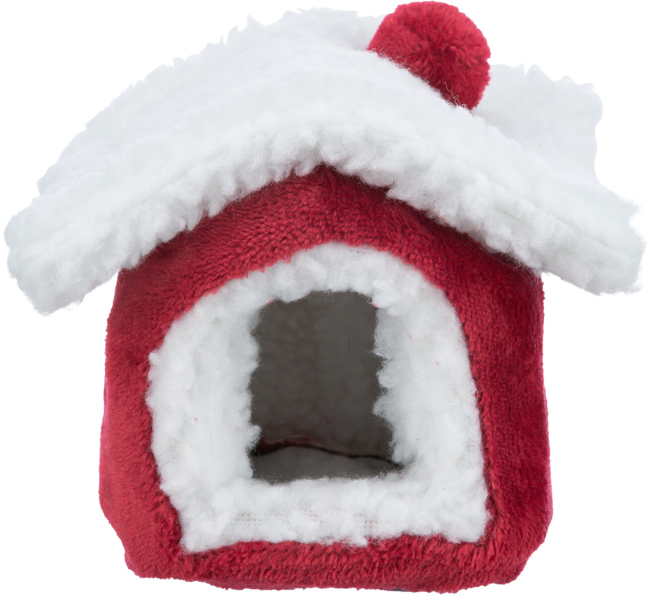 Xmas Abri douillet, souris/hamster, 15×12×15cm, rouge/blanc Mäuse/Hamster, 15×12×15cm Xmas Abri douillet, souris/hamster, 15×12×15cm, rouge/blanc Mäuse/Hamster, 15×12×15cm