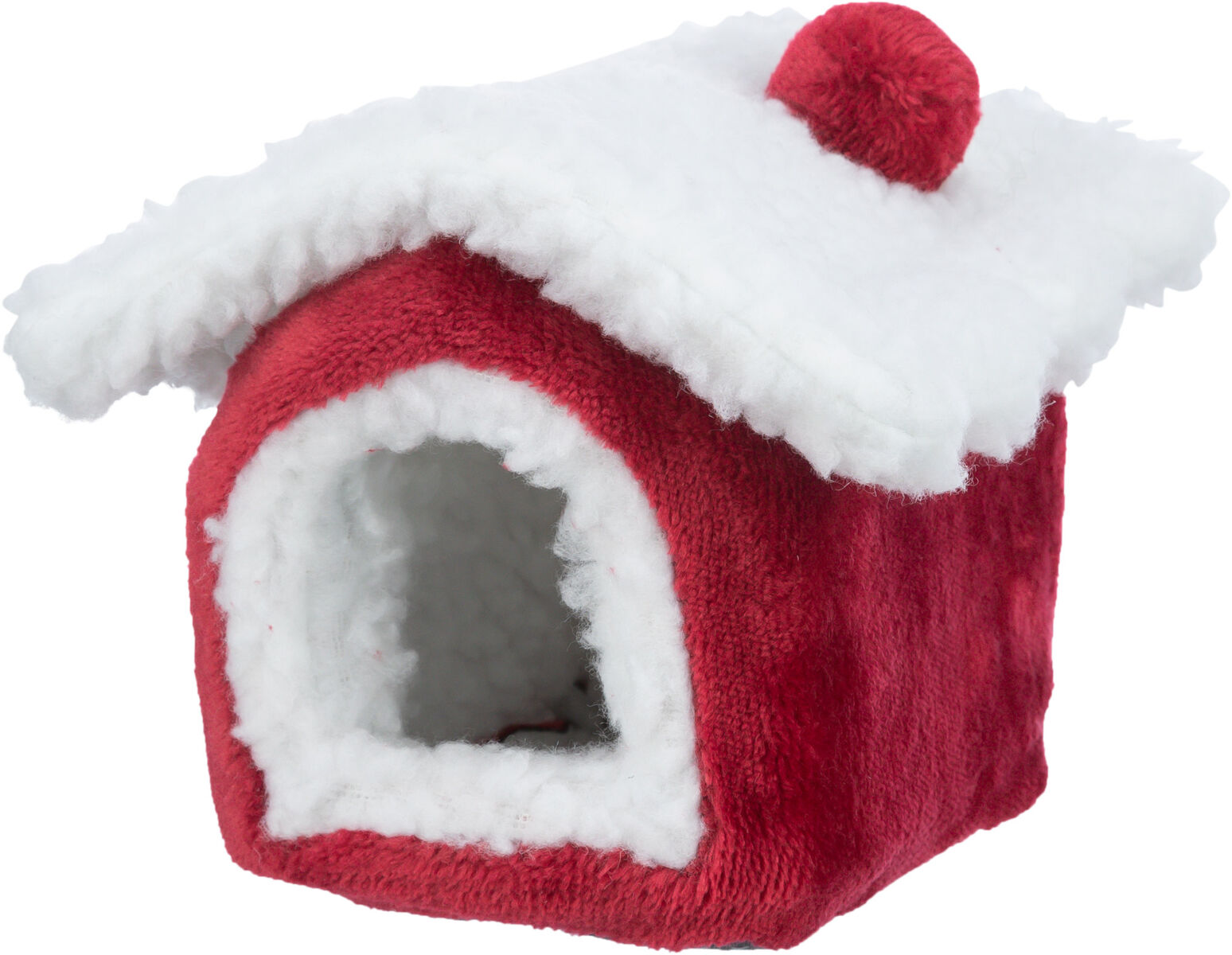 Xmas Abri douillet, souris/hamster, 15×12×15cm, rouge/blanc Mäuse/Hamster, 15×12×15cm Xmas Abri douillet, souris/hamster, 15×12×15cm, rouge/blanc Mäuse/Hamster, 15×12×15cm