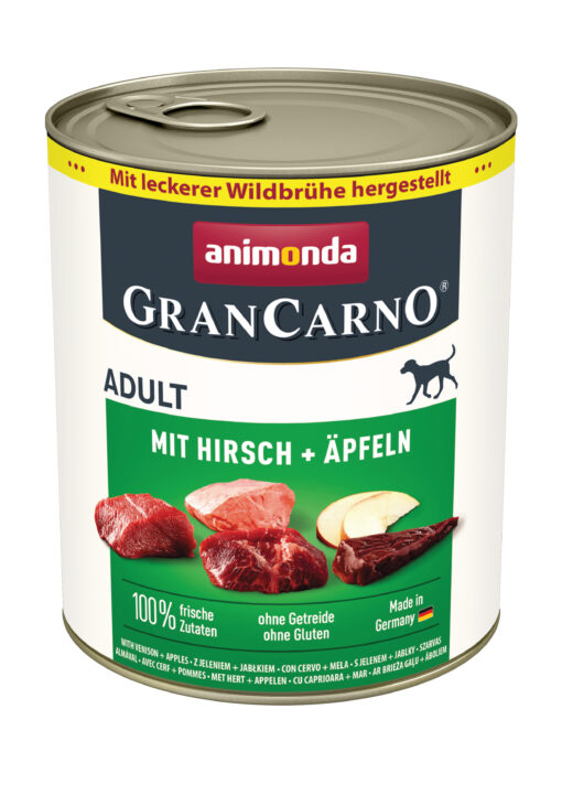 Animonda, chien GranCarno Adult a. cerf+pommes 800g / VE 6
