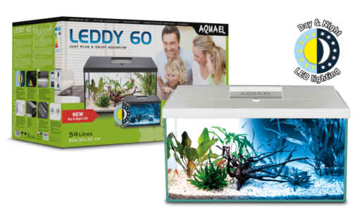 AQUARIUM SET LEDDY 60 WEISS D&N 2.0 60x30x30cm