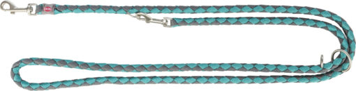 Cavo laisse réglable, aqua/gris graphite S-M: 2,00 m/ø 12 mm