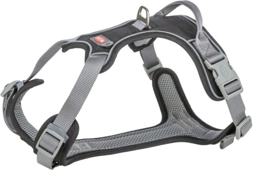 Premium Active Geschirr, schwarz S: 35-50cm/15 mm