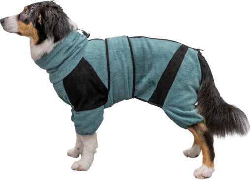 Bade- und Hausoverall für Hunde, Frottee, petrol XS: 30cm