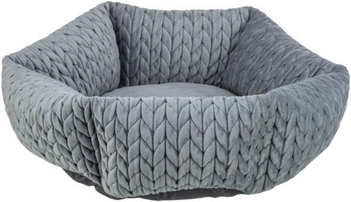 Bett Livia, rund, ø 50cm, grau