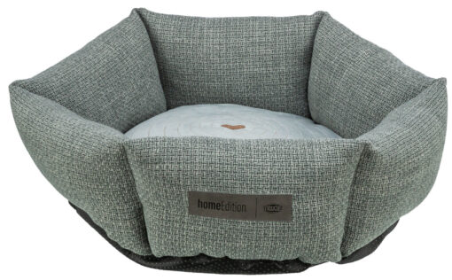 Bett Viviana, rund, ø 50cm, blau-grau