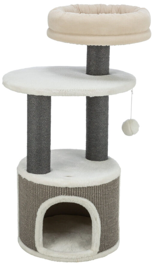 Arbre à chat Marco, 85cm, blanc/beige